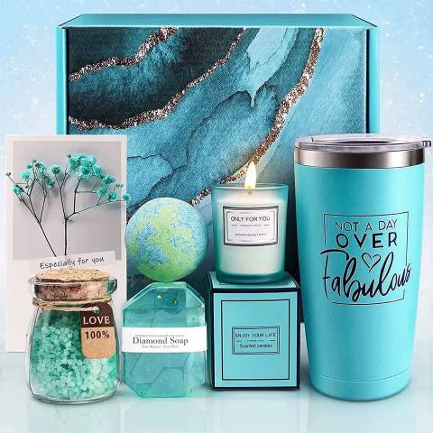 Turquoise Blue Bath Gift Set