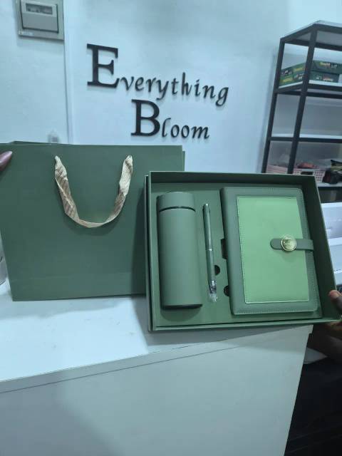 Book, Flask And Pen Set