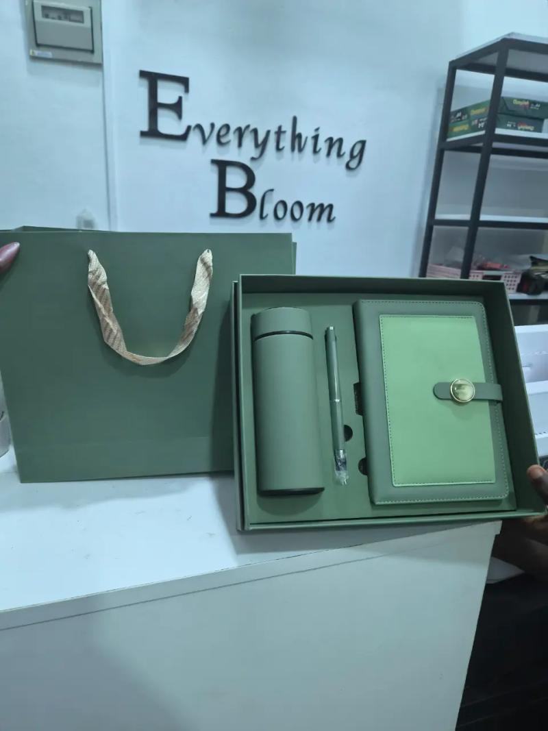 Book, Flask And Pen Set