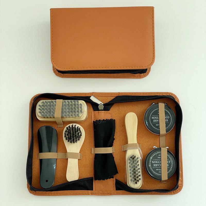 Men's Leather Shoe Polishing Set
