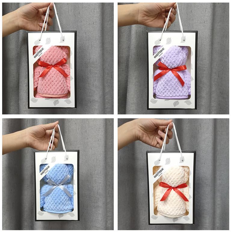 Bear Style Towel Wrap With The Gift Bag