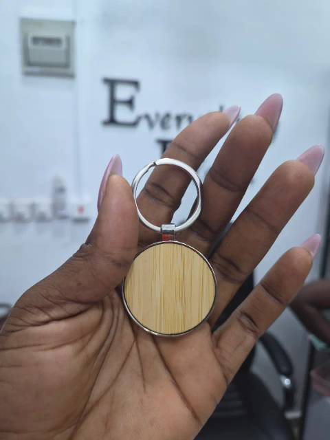 Metal Bamboo Keychain