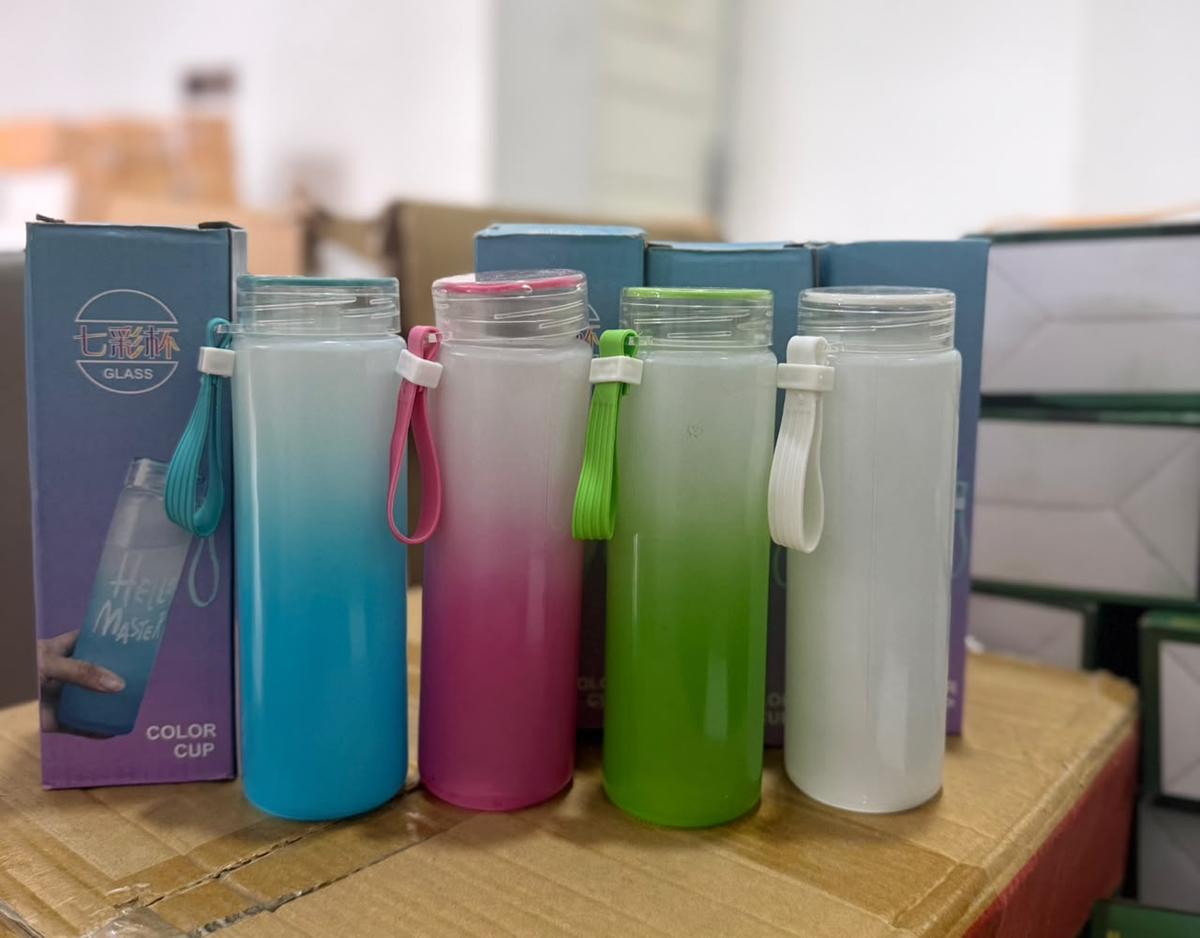 Hello Master Glass Bottle