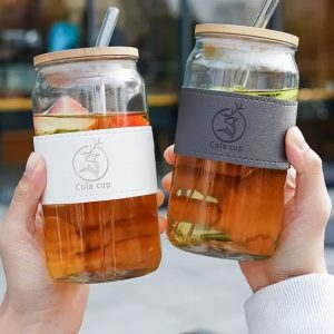 Bamboo lid Cola Cup