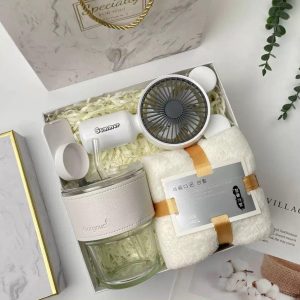Boxed Gorgeous Cup + Towel + Fan