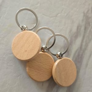 Round Bamboo Key Holder