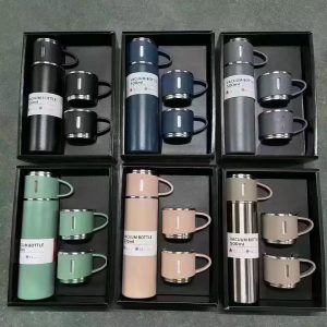 Thermos Flask with cups