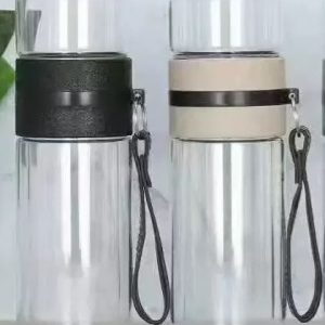 Double Glass Bottle with Handle